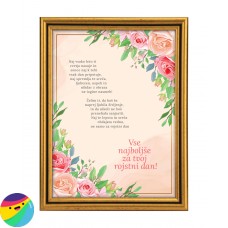 Voščilo za rojstni dan - Vrtnice